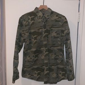 Camo Button Down